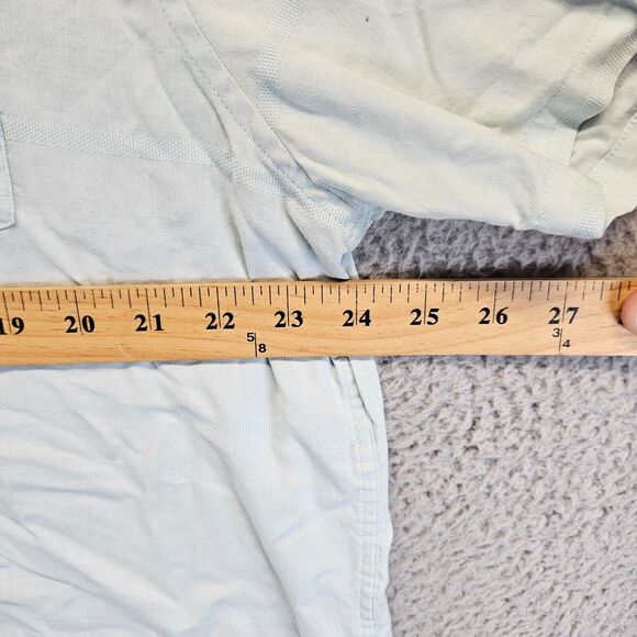 Patagonia Shirt Mens Size XL Blue Organic Cotton‎ Short Sleeve Button Up - Picture 9 of 11